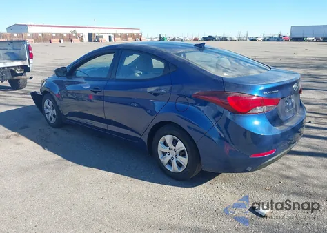 2016 Hyundai Elantra Se из США, поврежденный, VIN 5NPDH4AE6GH763617
